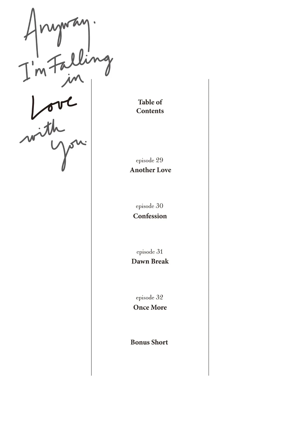 Read Anyway, I'm Falling in Love with You Manga Online