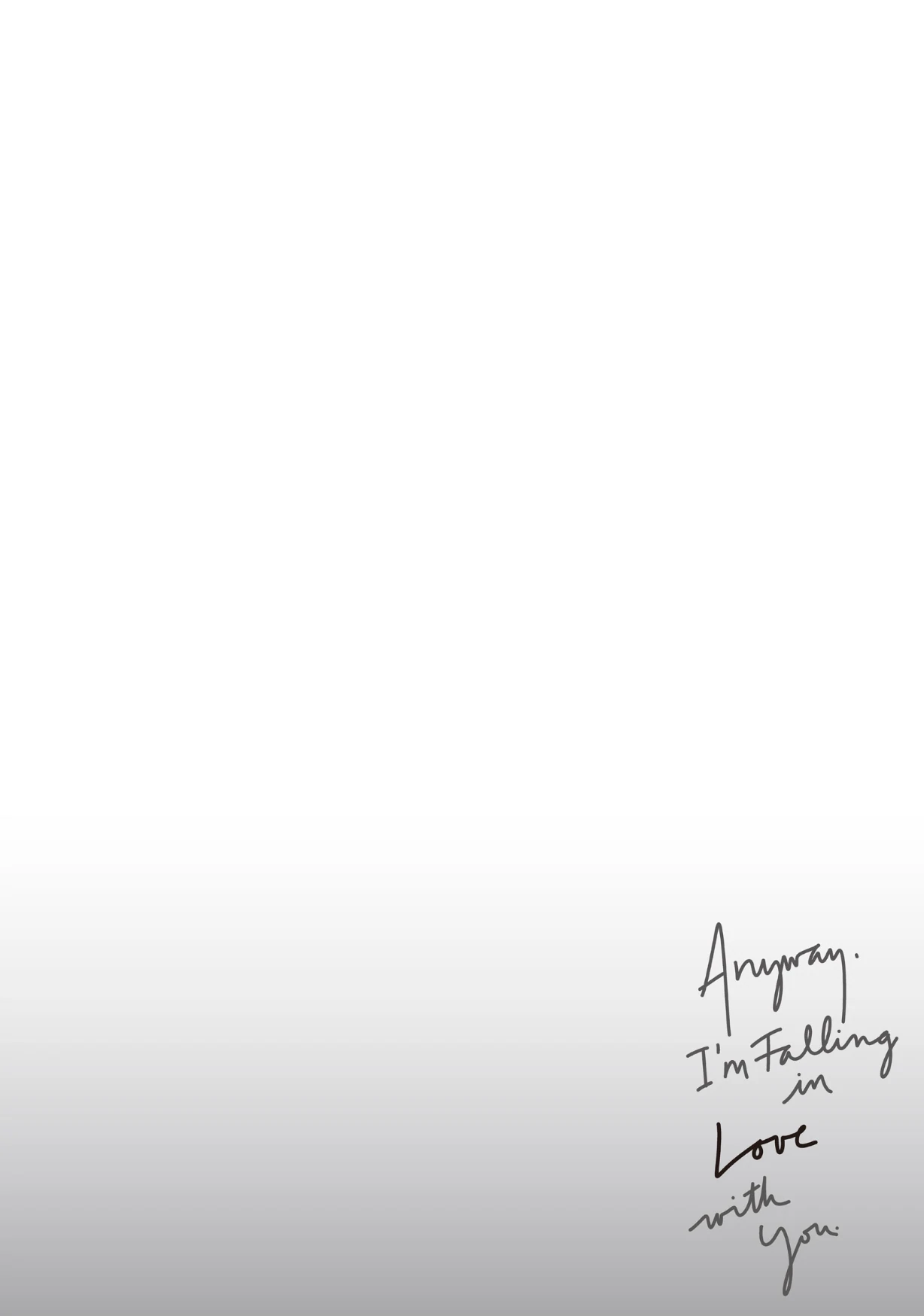 Read Anyway, I'm Falling in Love with You Manga Online