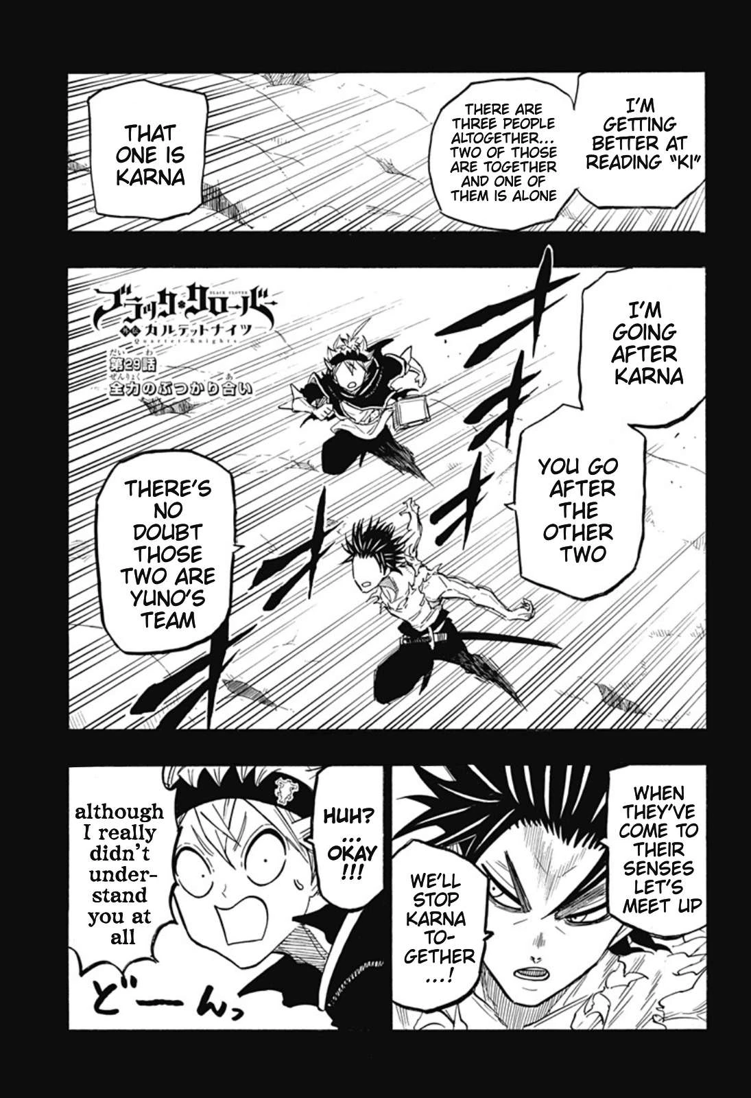 Read Black Clover Gaiden Quartet Knights Manga Online