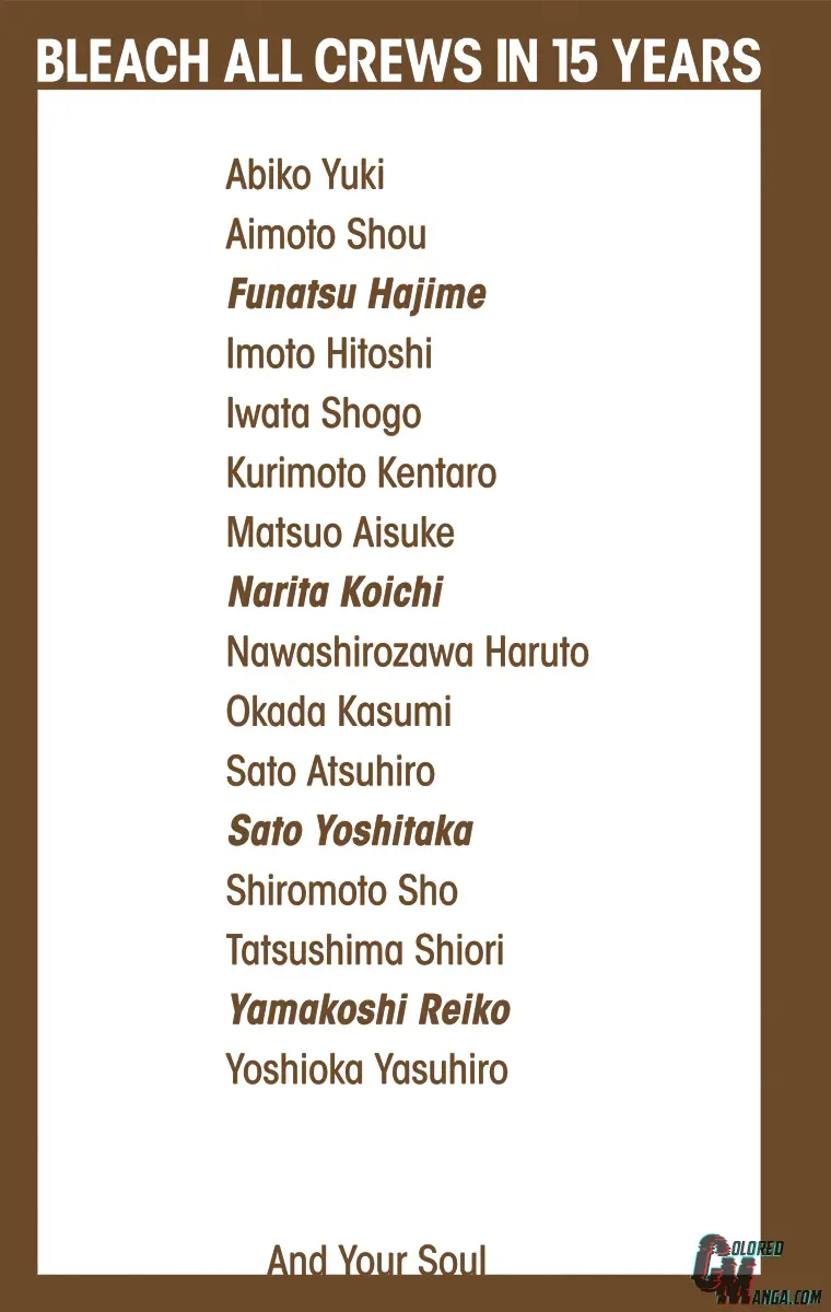 Read Bleach (Colored) Manga Online
