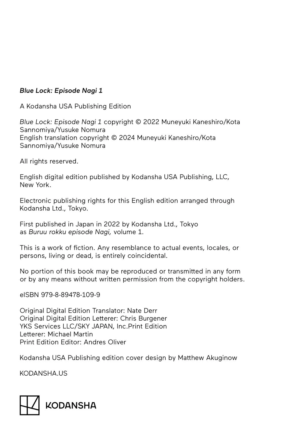 Read Blue Lock Episode Nagi Manga Online