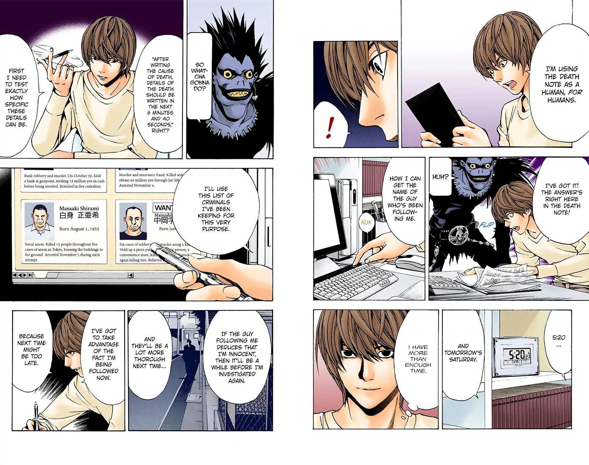 Read Death Note [Colored Edition] Manga Online