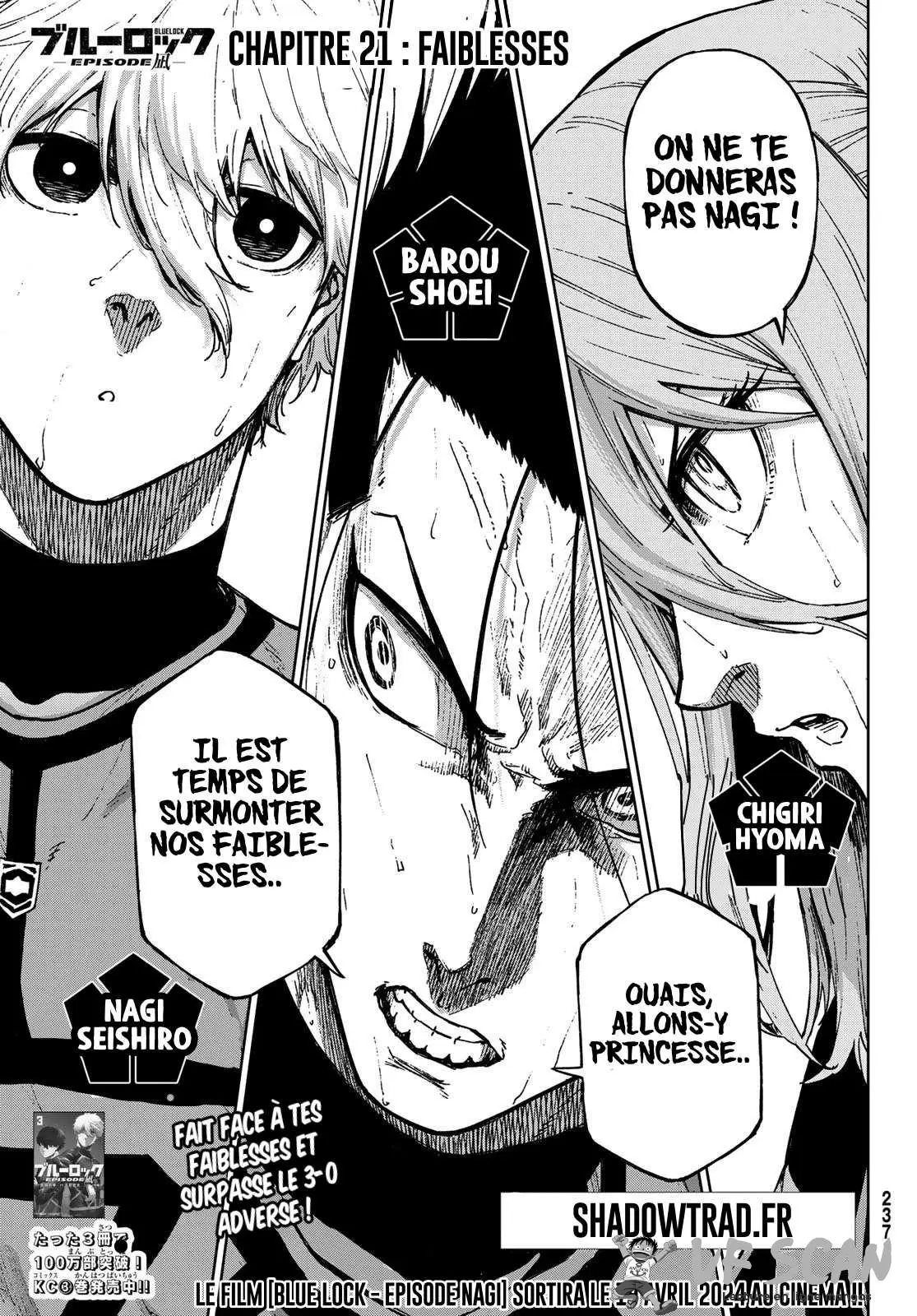 Read Blue Lock Episode Nagi FR Manga Online