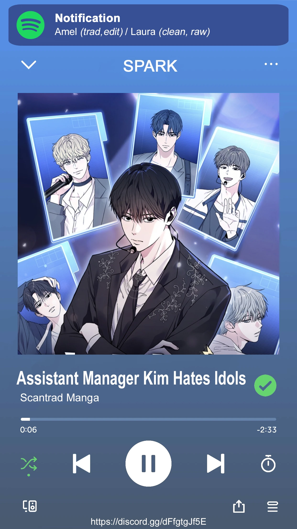 Read Manager Kim Hates Idols FR Manga Online