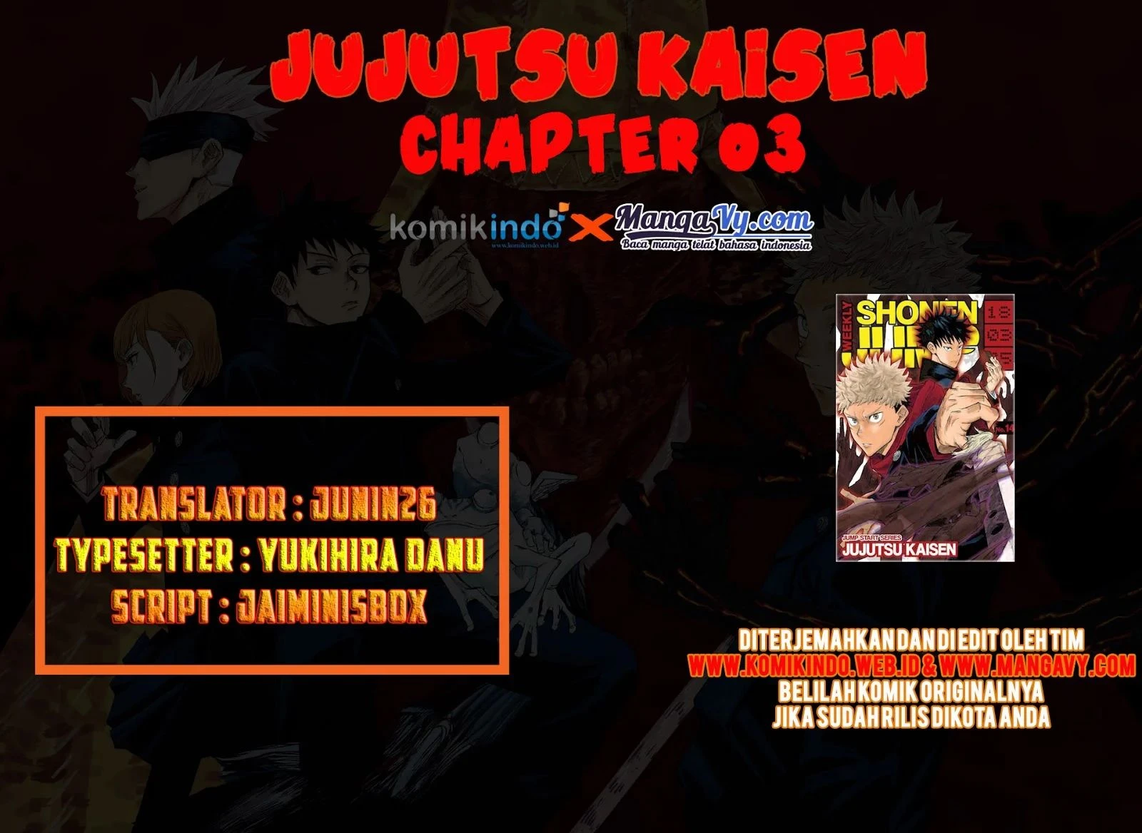 Read Jujutsu Kaisen Bahasa Indonesia ID Manga Online