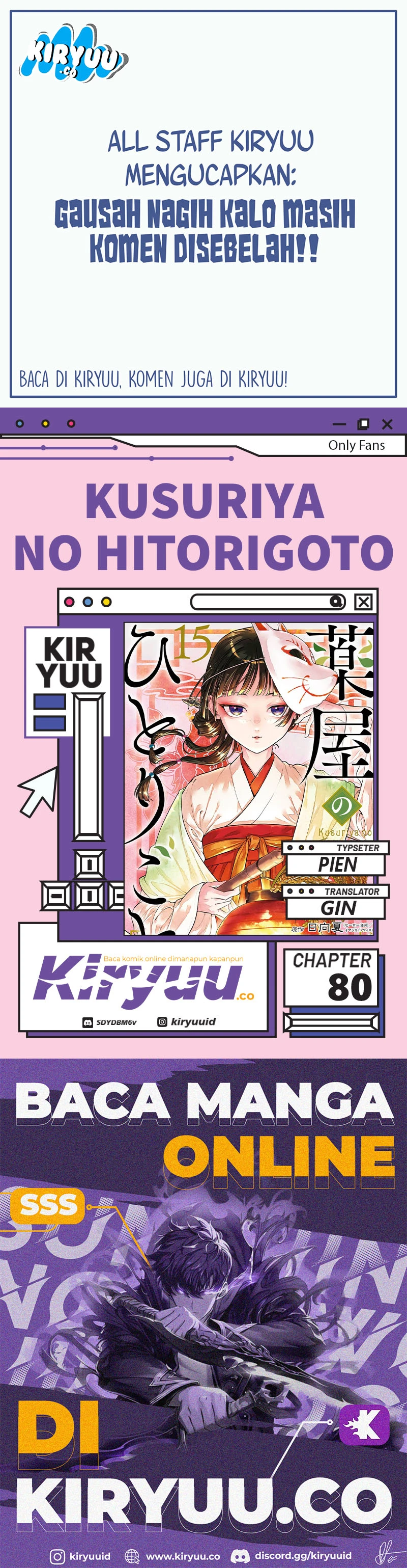 Read Kusuriya no Hitorigoto ID Manga Online