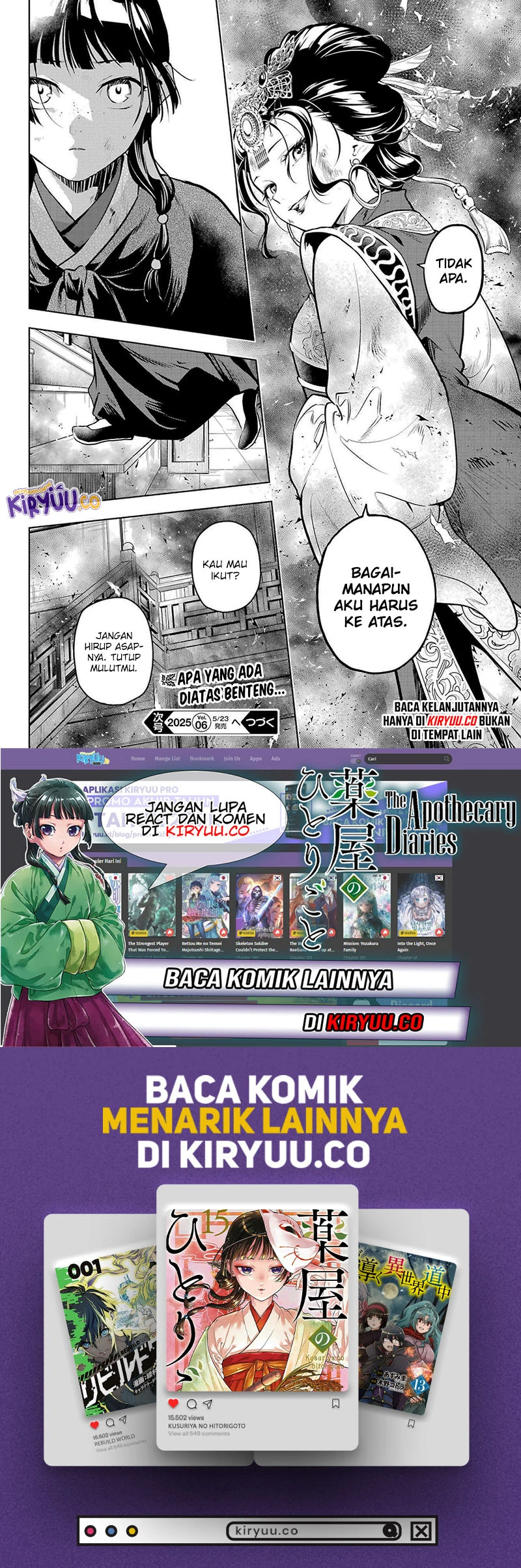 Read Kusuriya no Hitorigoto ID Manga Online