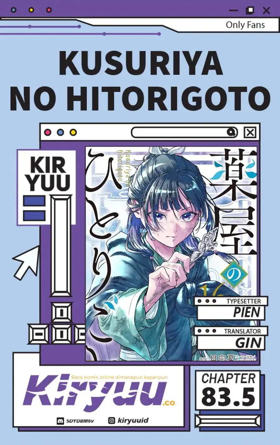 Read Kusuriya no Hitorigoto ID Manga Online